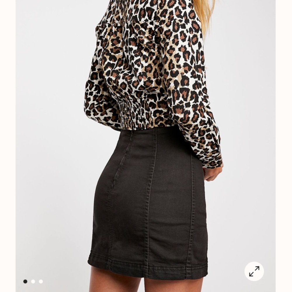 Free People Modern Femme Body Con Skirt